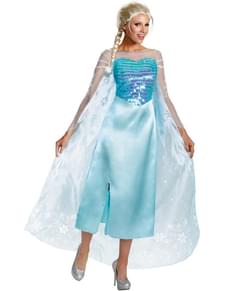 Deluxe Elsa Frozen costume for a woman