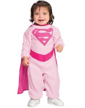 एक बच्चे के लिए गुलाबी सुपरगर्ल पोशाक