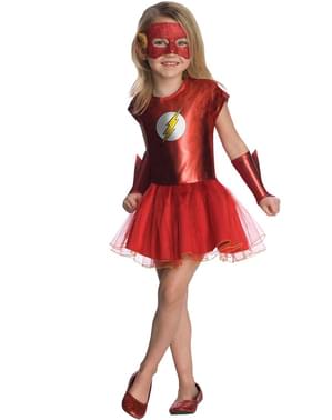 Flash kostume med tyl DC Comics til piger