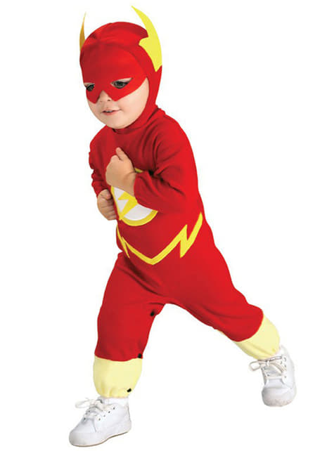 Morgue cansada Dolor Disfraz de Flash para bebé. Have Fun! | Funidelia