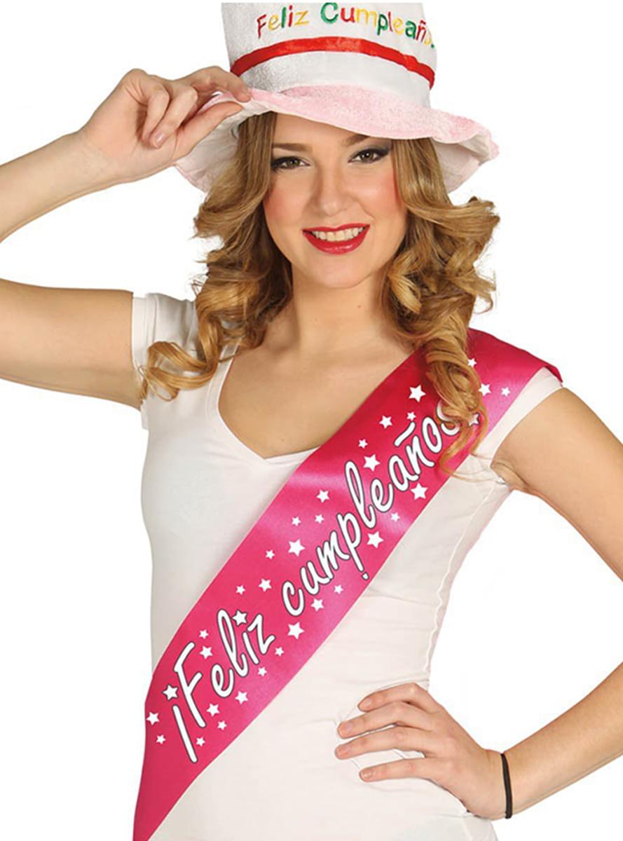 Фуксія Рожева 'З днем народження' Sash
