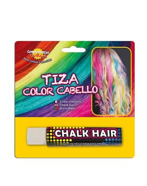 Tiza para colorear el pelo Blanca