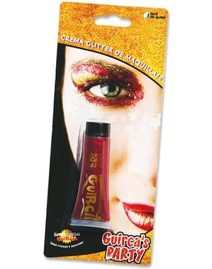 Tube med make-up rødt glitter 20 ml