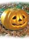 Abóbora Dourada luminosa Halloween