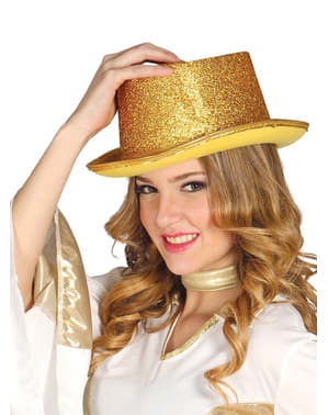 Искряща златна шапка