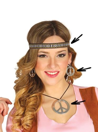 Kit de acessórios Hippie para mulher