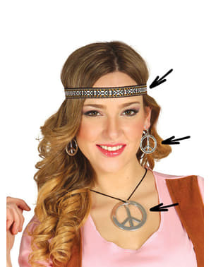 Hippie accessoireset voor vrouw