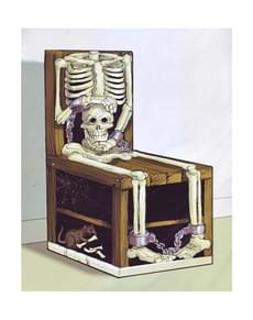 Wall decorations 3D effect chair with skeleton