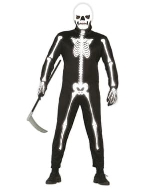 Adults 'Glow in the Dark' Skeleton Costume