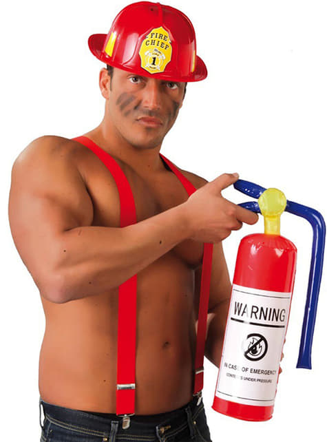 Inflatable fire extinguisher