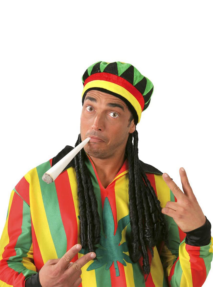 Jamaïcain avec Rastas pour déguisement Funidelia