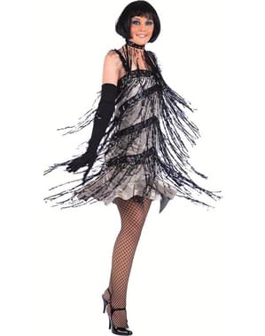 Costume da charleston con frangette e pailletttes