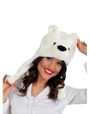 Kulaklıklı Polar Bear Şapka