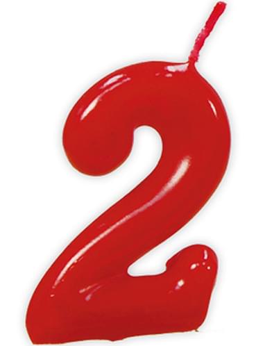 No 2 Classic Birthday Candle | Funidelia