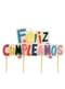 Feliz cumpleaños kaars 4,5 x 9 cm