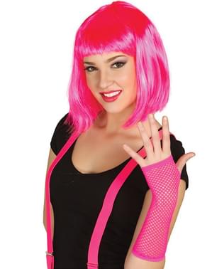 Neon Fuchsia visnet handschoen