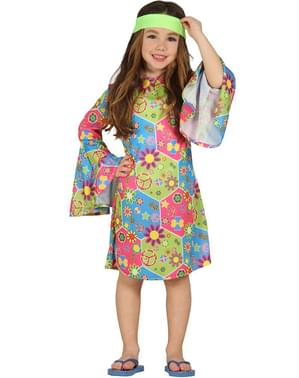 Fato de hippie multicolor para menina