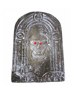 Red-eyed Skull Tombstone