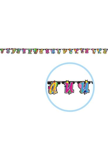 Garland Joyeux Anniversaire Stars Express Delivery Funidelia