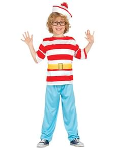 Costume da sentierista con maglietta bianca e rosso per bambino