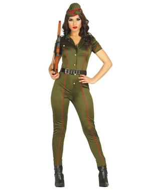 Disfraz de militar antiguo para mujer