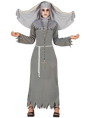 Bayan şeytani rahibe kostümü