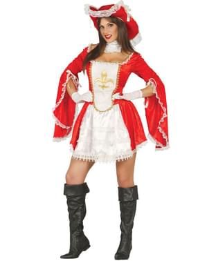 Costum de muschetar curajos pentru femeie