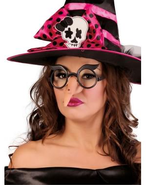 Witch nose with glasses for an adult