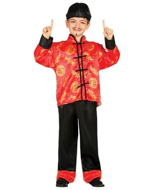Kostum Cina Mandarin untuk anak laki-laki
