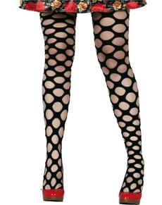 Collants de malha buracos grandes