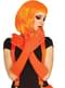 Long orange gloves