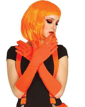Lange orange handsker