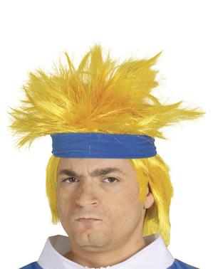 Blonde manga mannen pruik