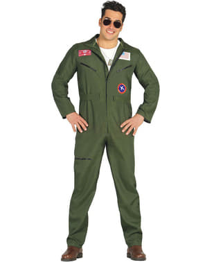 Jagerfly Pilot Kostyme Mann