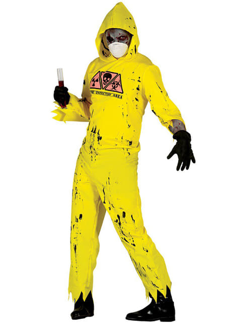 Disfraz de zombie radiactivo para adulto