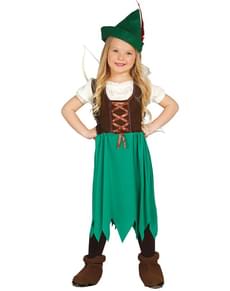 Costume da Robin dei boschi per bambina