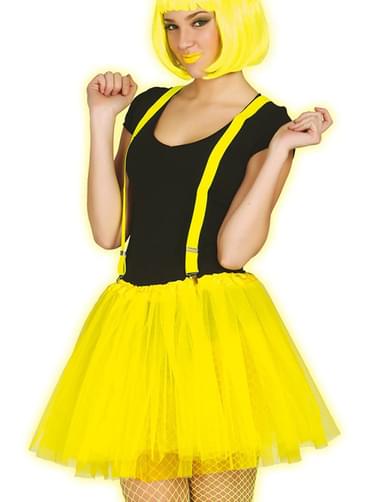 Tutu amarelo néon para mulher