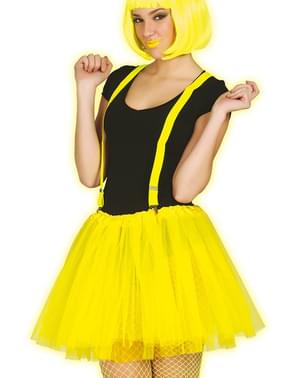 Womens Neon Yellow Tutu