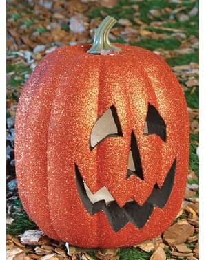 Citrouille 25cm. Lumineuse Paillettes Halloween