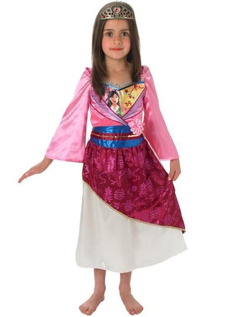 Costume da Mulan brillante da bambina. I più divertenti