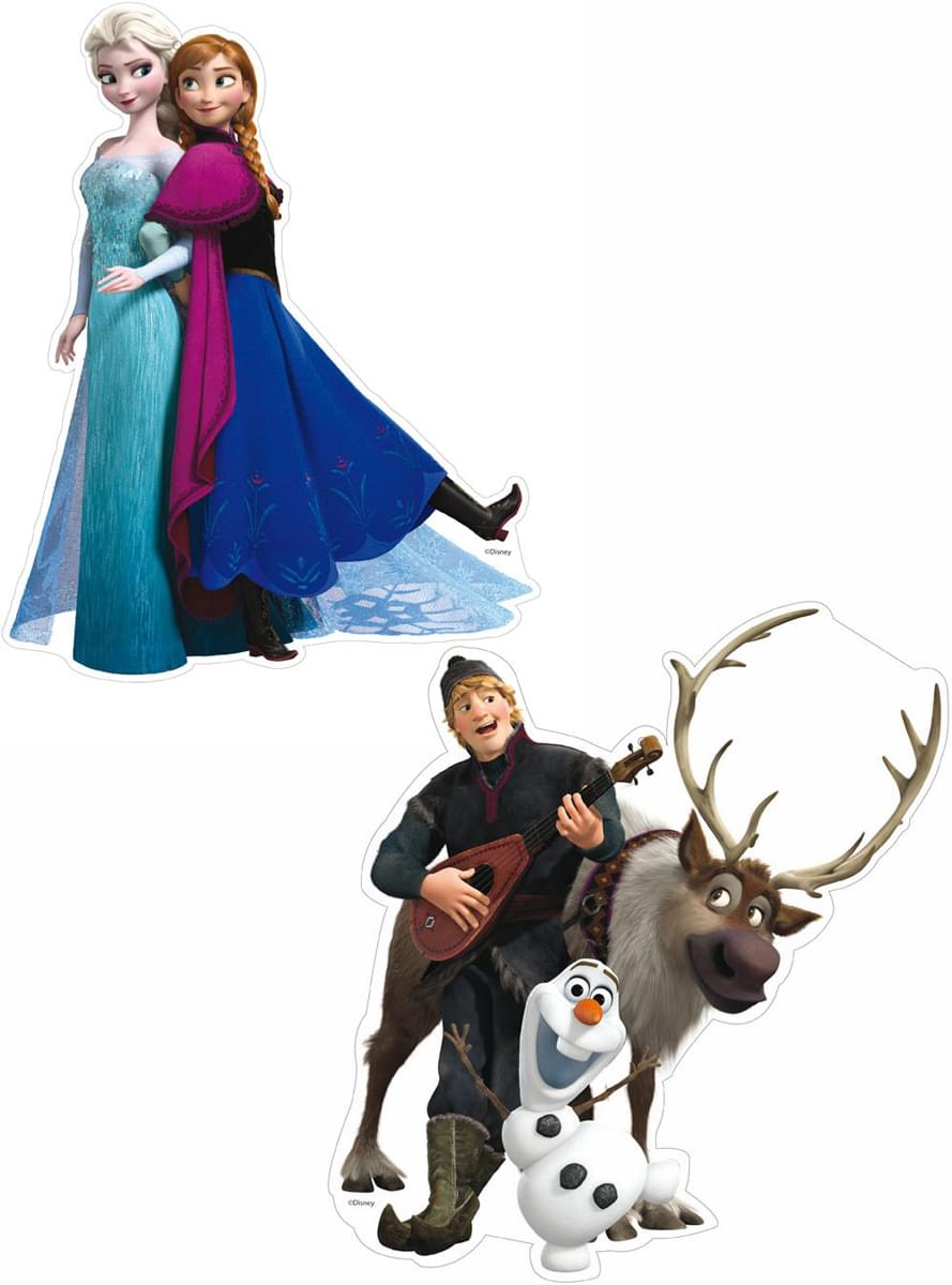 Set of Frozen character mini figures