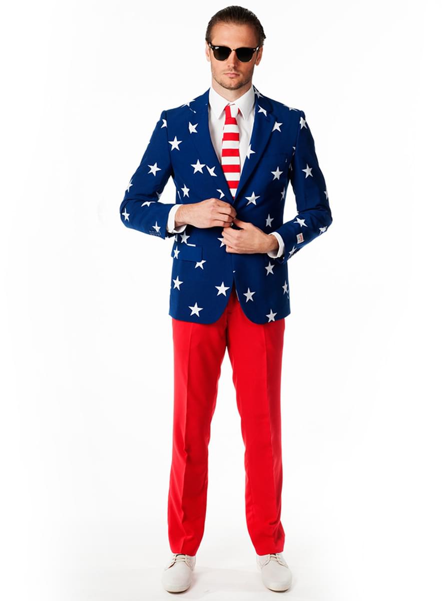 Oblek s vlajkou USA 