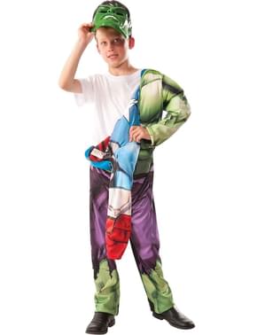 Costume da Hulk - Capitan America double face da bambino