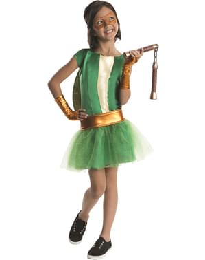 Disfraz de Michelangelo Tortugas ninja deluxe para niña