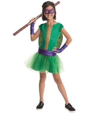 Donatello Ninja Turtles deluxe costume for a girl