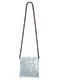 Bolso con lentejuelas plateadas para mujer