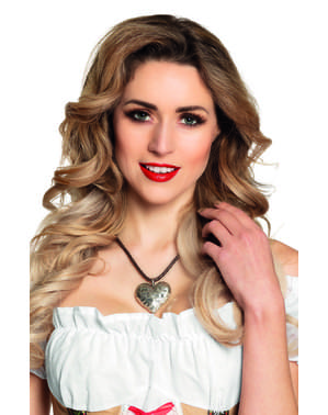 Oktoberfest necklace in the shape of a heart