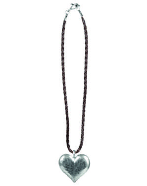 Oktoberfest necklace in the shape of a heart