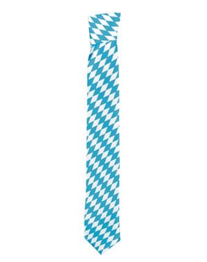 Gravata de Oktoberfest azul e branca