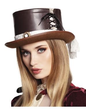 Chapéu Steampunk com camafeu